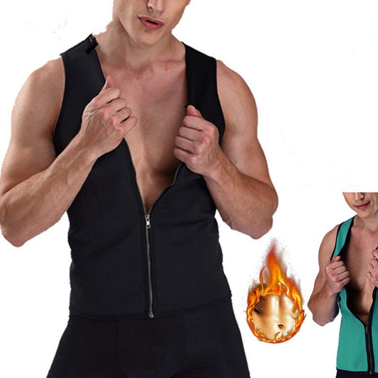 Fitness tanktop voor heren 🏋️‍♂️ | Ritssluiting & afslankend effect ⚡