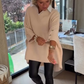 Dames top met lange mouwen en overhemdkraag