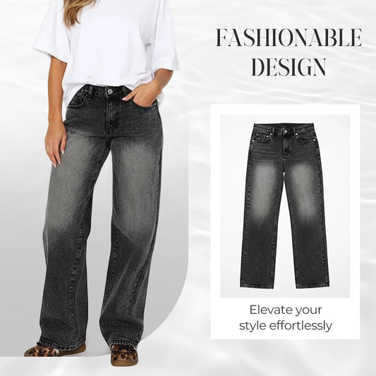 👖Minimalistische rechte jeans voor dames