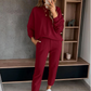 Comfortabele tweedelige set voor dames, bestaande uit een sweatshirt en joggingbroek