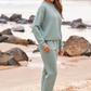 Comfortabele tweedelige set voor dames, bestaande uit een sweatshirt en joggingbroek