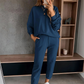Comfortabele tweedelige set voor dames, bestaande uit een sweatshirt en joggingbroek