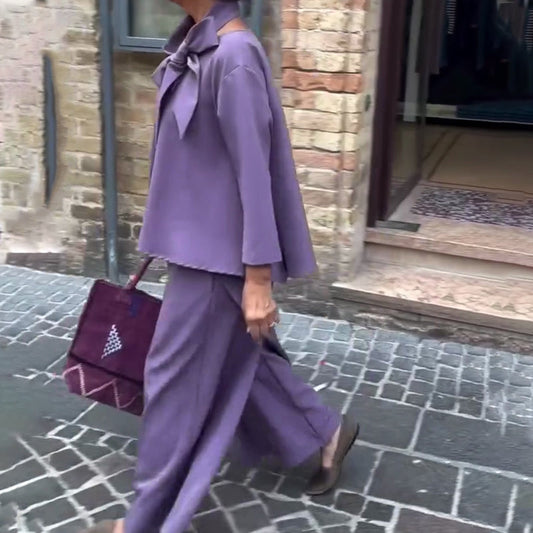 Cape met lange mouwen Top & Broek 2-Delige Set