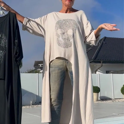 Stijlvolle damestop met asymmetrische zoom