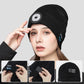 Afneembare LED-hoofdlamp Bluetooth Headset Knit Cap