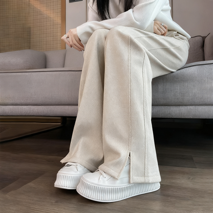 Women's Winter Straight-Leg High-Waisted Pants