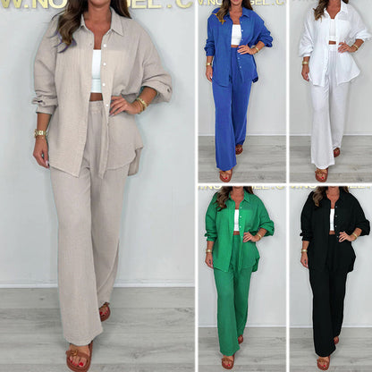 💜 Vakantieaanbiedingen – 50% korting 💜Hoogwaardige tweedelige set in casual stijl voor dames